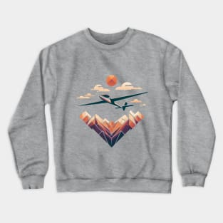 Glider Sailplane Biplane Crewneck Sweatshirt